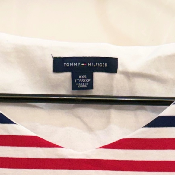 Tommy Hilfiger Striped Tie-Waist Dress in XXS - Picture 4 of 4